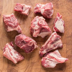 Grass fed goat meat with bone