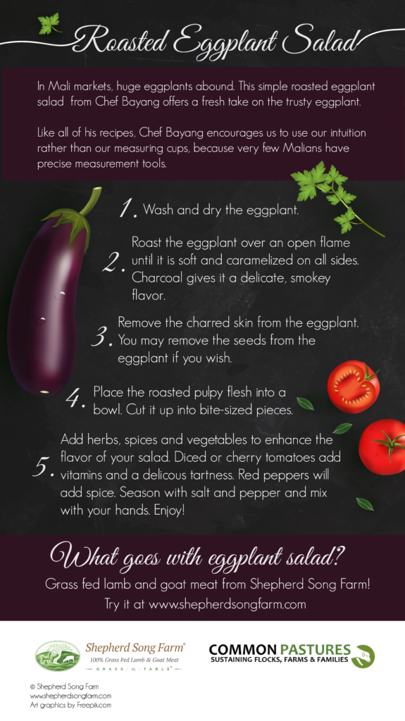 Roasted Eggplant Salad (Infographic)