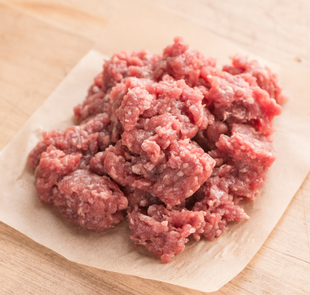 Ground lamb or goat for dogs