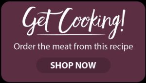 A picture with the words "get cooking, order the meat from this recipe, shop now" including a link to buy the cut of lamb used in the recipe. 