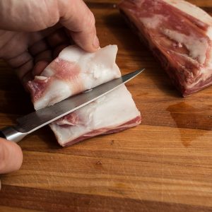 How to cook lamb or goat ribs, cutting and trimming.