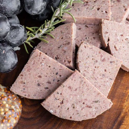 Homemade Liverwurst or Braunschweiger from Lamb Liver