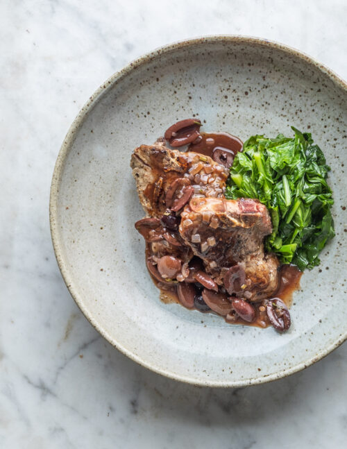 Red Wine Olive Sauce for Lamb, Pork or Chicken