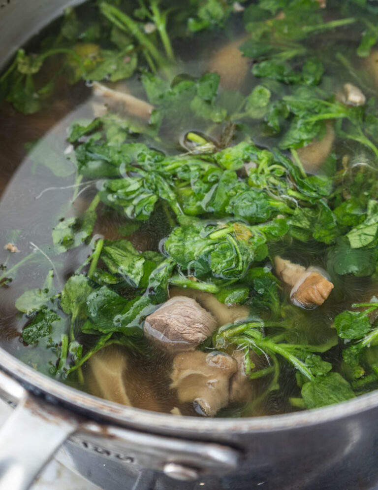 Chinese Lamb Soup with Noodles and Watercress Shepherd Song Farm