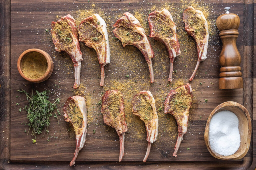 Jamaican Curry Lamb Chop Dry Rub Shepherd Song Farm